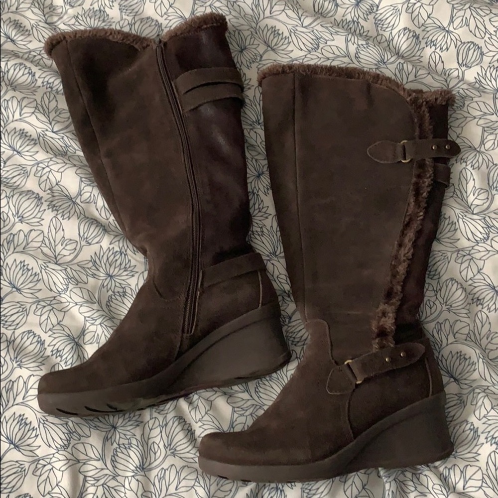 BareTraps suede boots - wedges